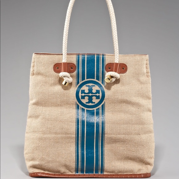 Tory Burch Handbags - Tory Burch Burlap Tote